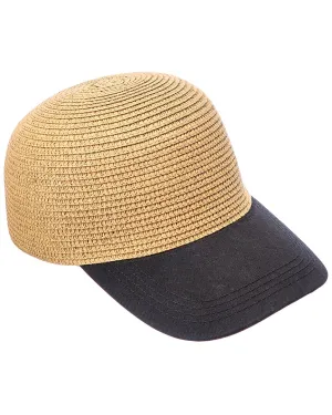 Surell Accessories Straw Baseball Cap