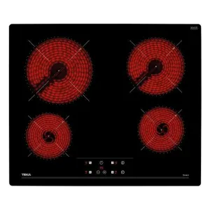 Teka Built In Hob Vitro ceramic, 60Cm, Touch Control Panel, Frameless, Black