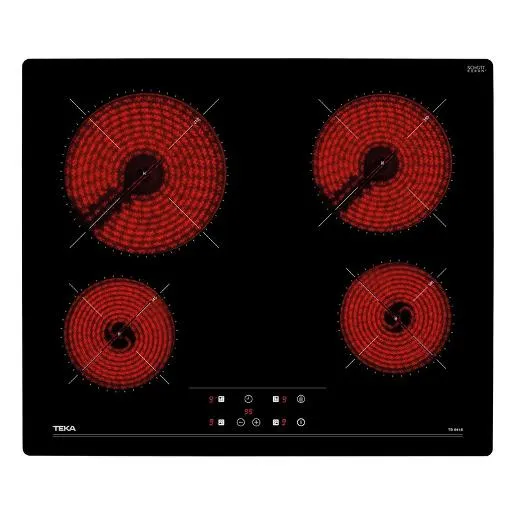 Teka Built In Hob Vitro ceramic, 60Cm, Touch Control Panel, Frameless, Black