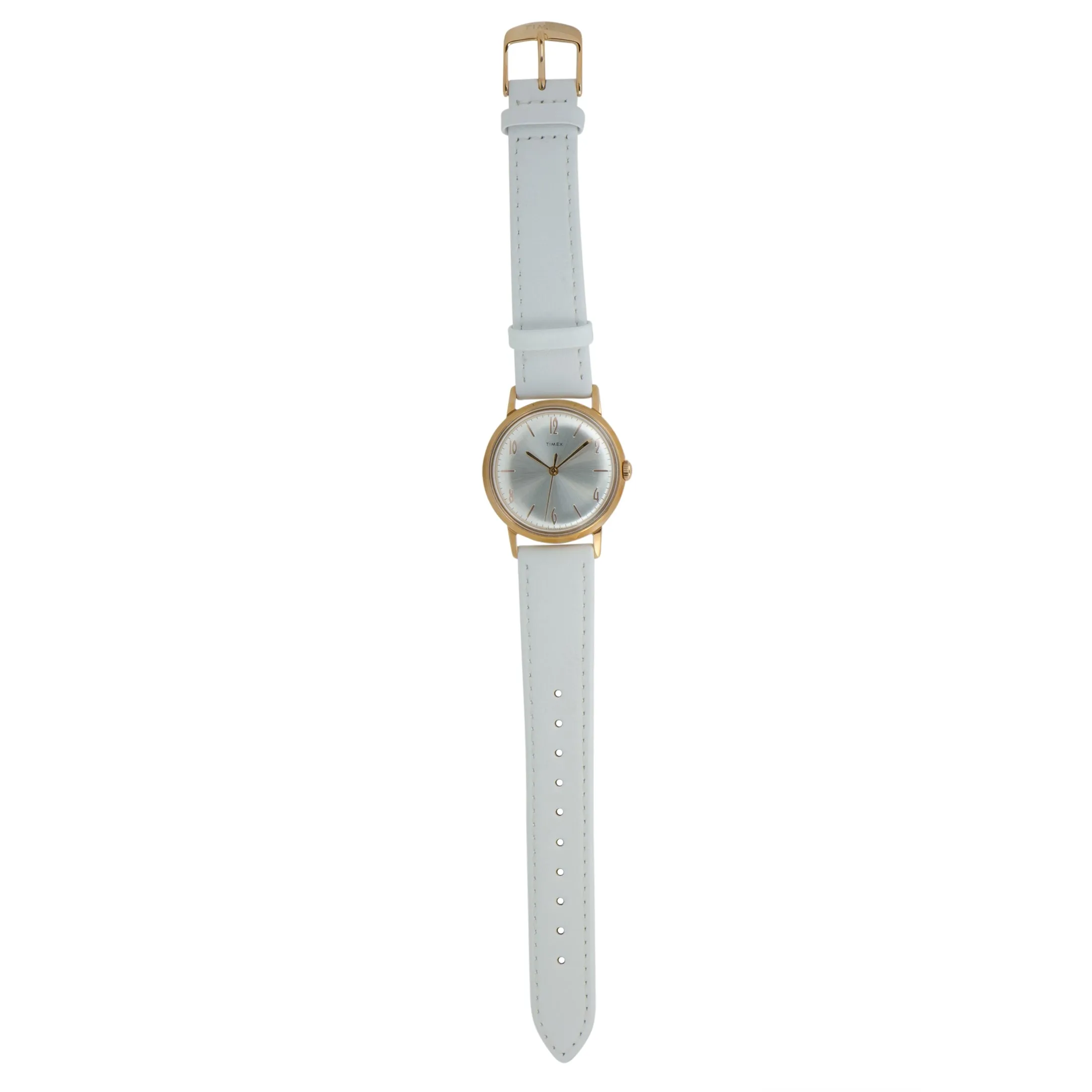 Timex Marlin Hand-Wound 34 mm Rose Gold-Tone Watch TW2T18300