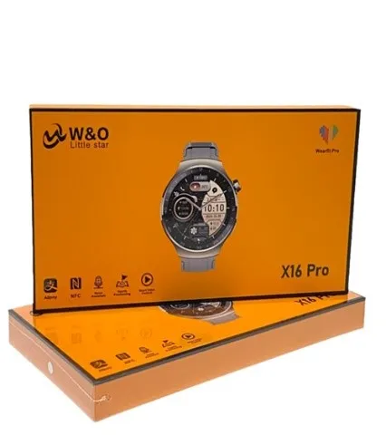 W&O Smartwatch, 1.55 Inch, Bluetooth Calls, Black