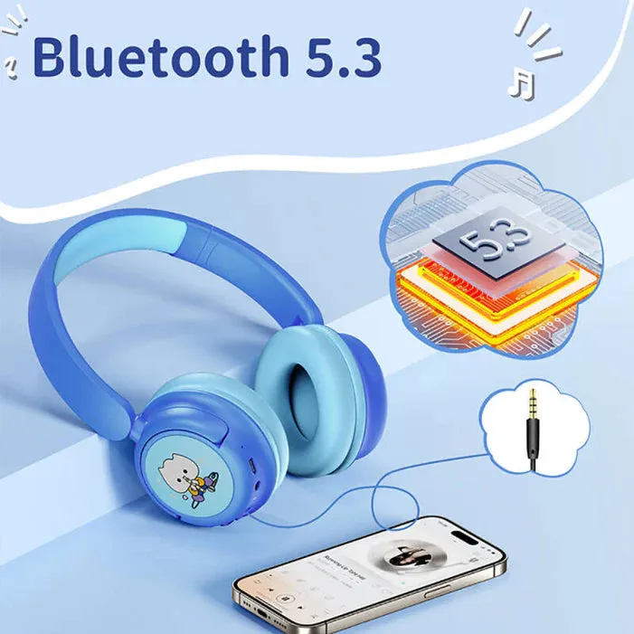 Wiwu Wired & Bluetooth Kids Headset, Multi Color